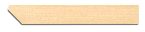 Etiquettes bois 12x1.8 cm - 100pc nature